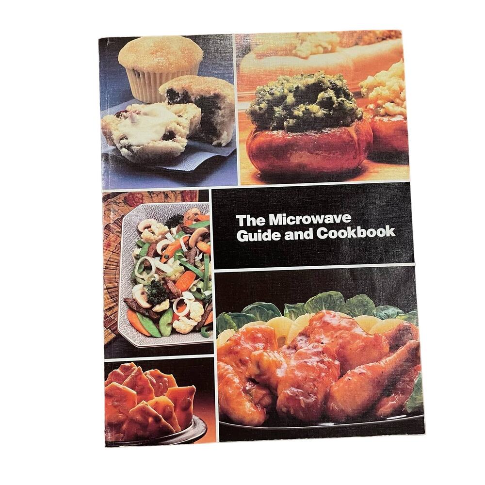 General Electric Microwave Guide and Cookbook Vintage 1987